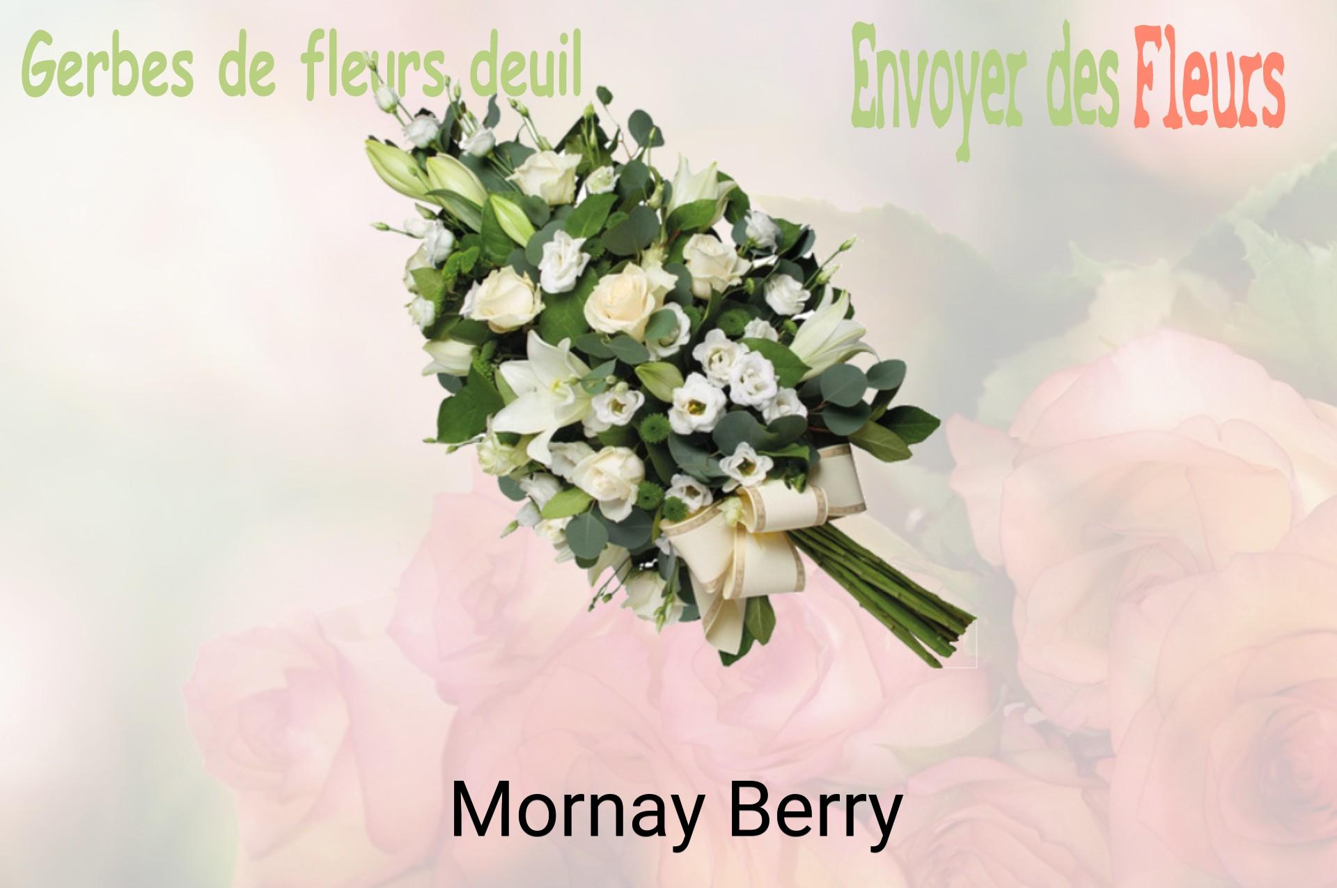 Gerbe de fleurs de deuil livrée à Mornay-Berry